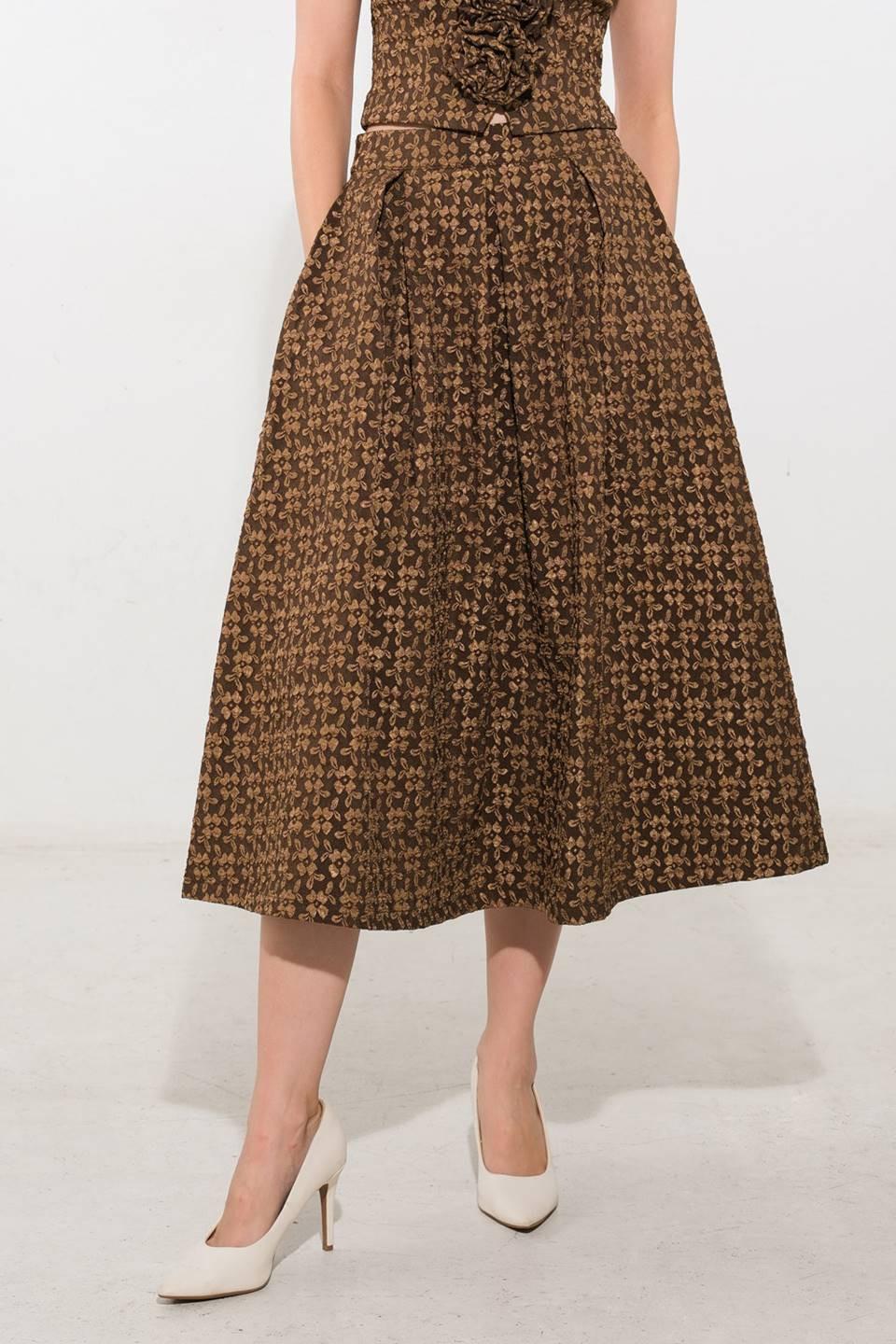 Upgraded Event Woven Midi Skirt
