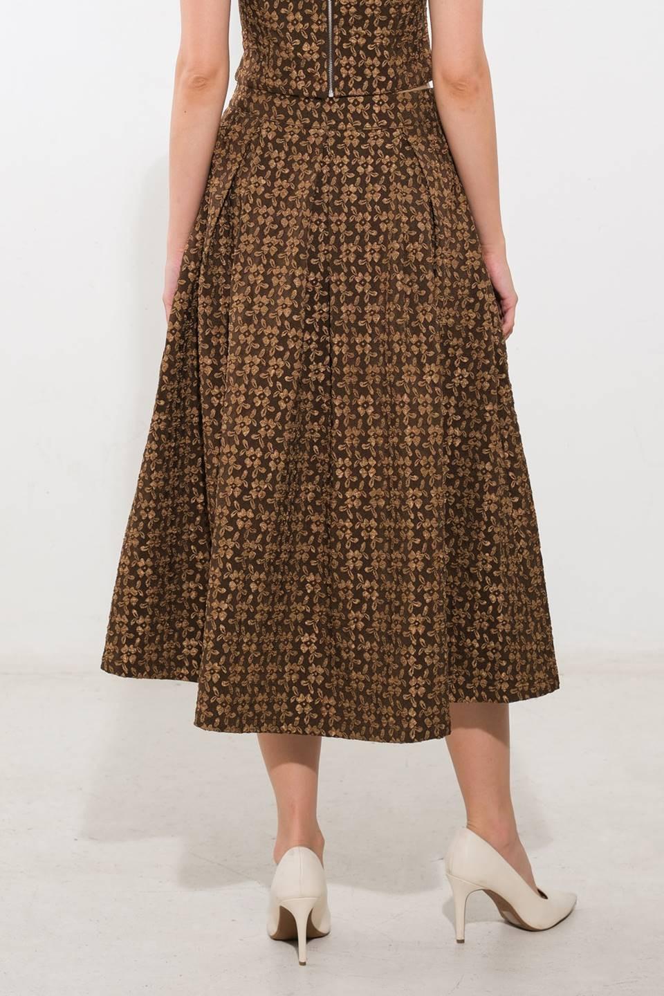Upgraded Event Woven Midi Skirt