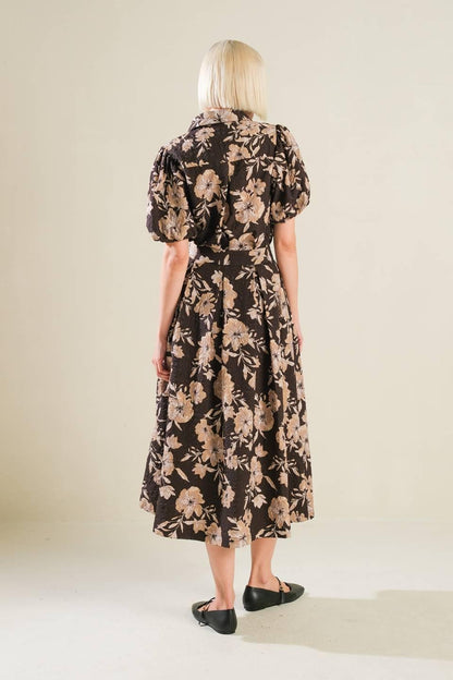 Posh Presence Woven Midi Skirt
