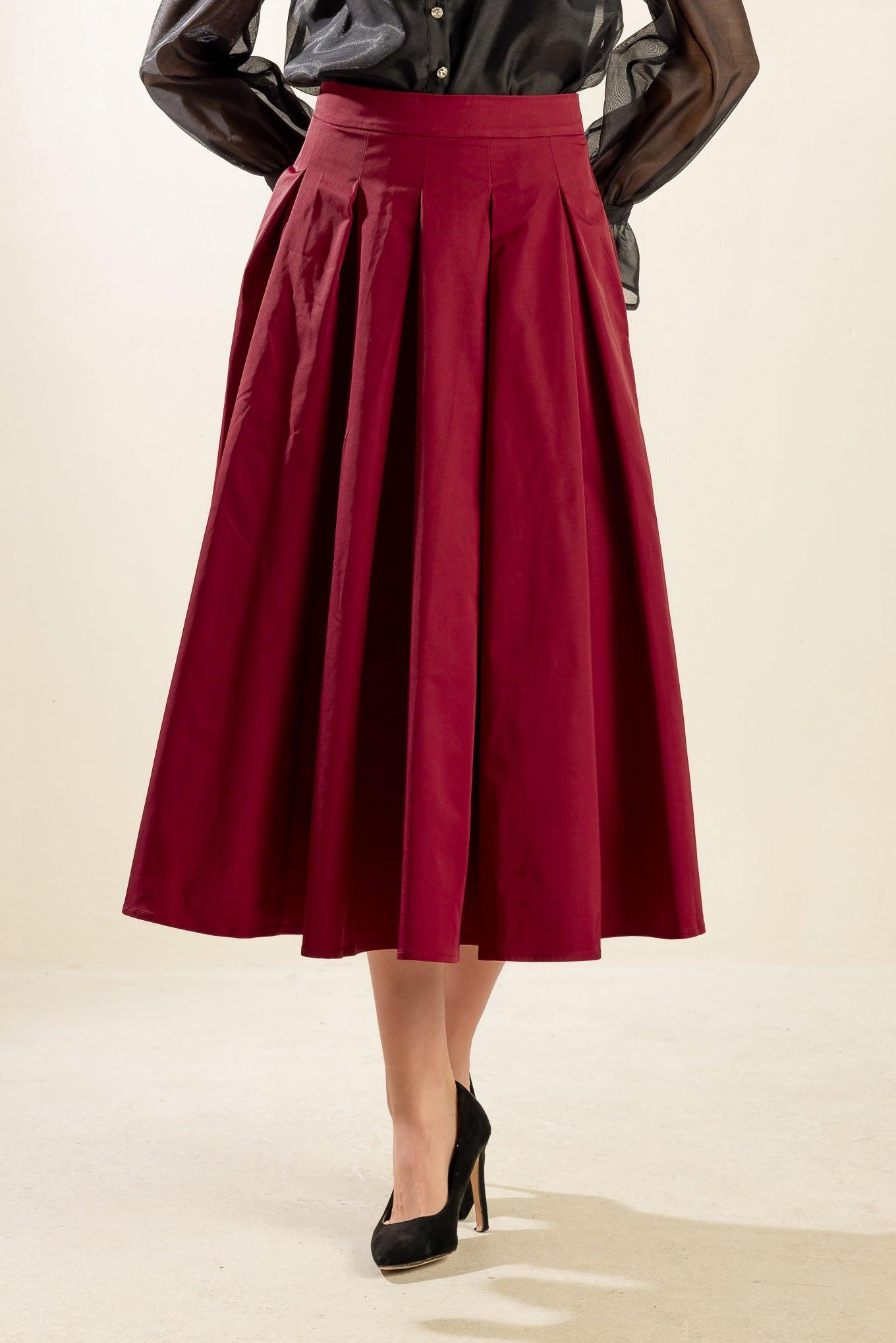 Dance With Destiny Woven Midi Skirt