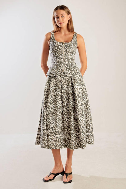 Something Special Woven Midi Full Skirt