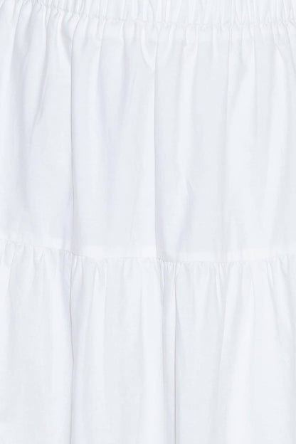Slow Down in White Woven Maxi Skirt