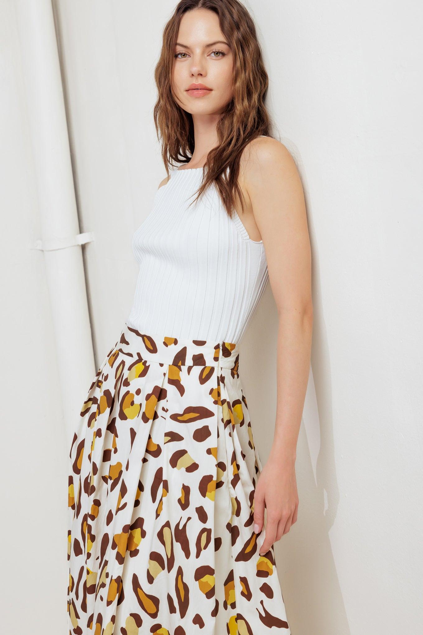 City Jungle Woven Full Skirt