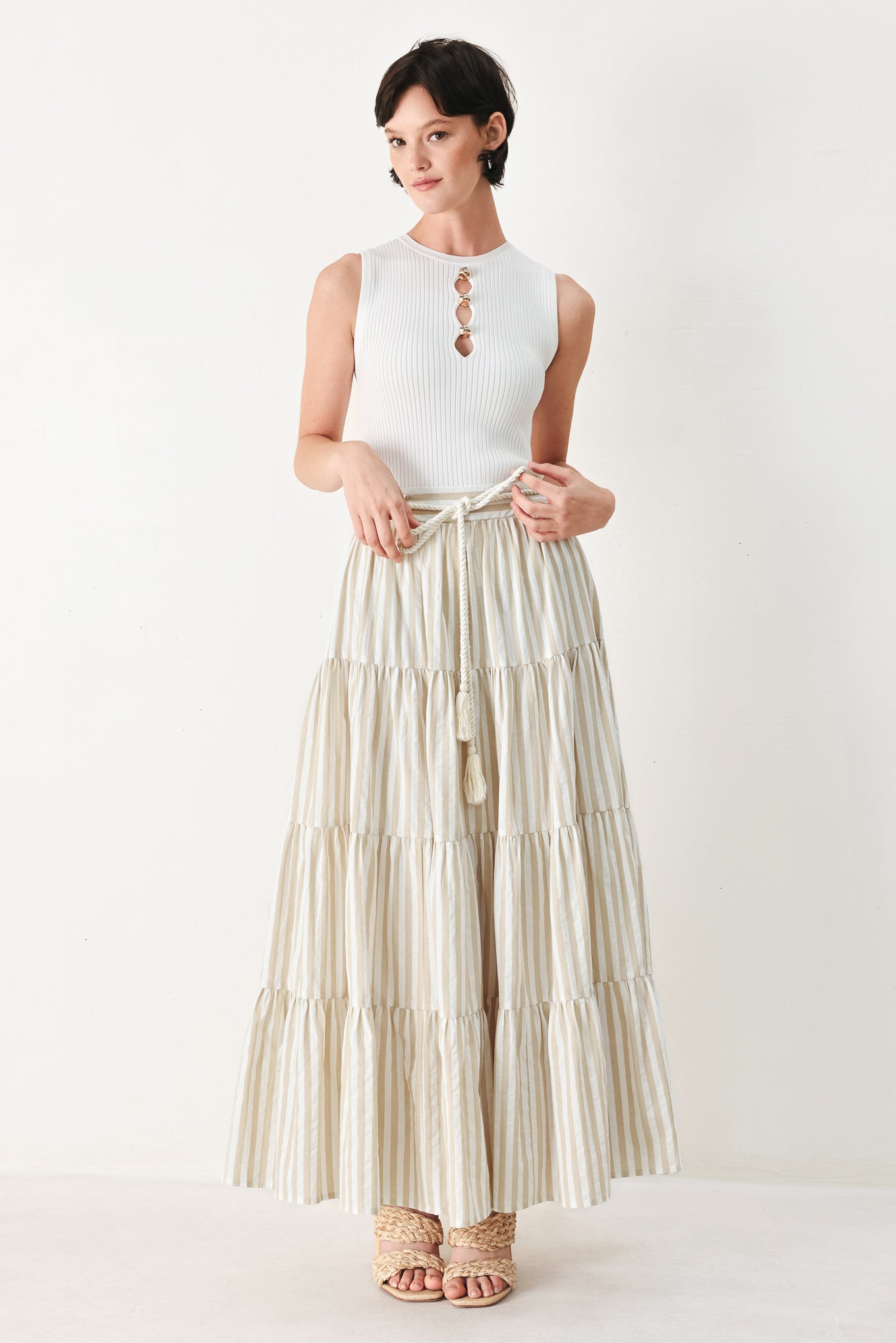 Hamptons Weekend Woven Maxi Skirt