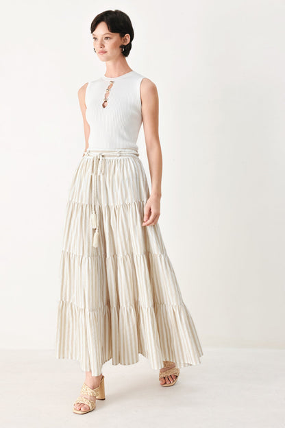 Hamptons Weekend Woven Maxi Skirt