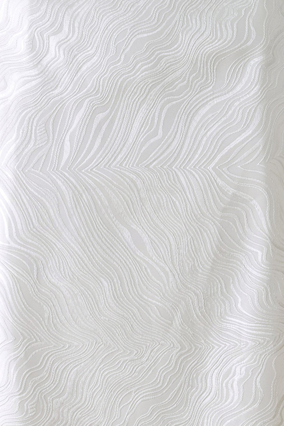 Ivory Texture White Woven Pencil Skirt