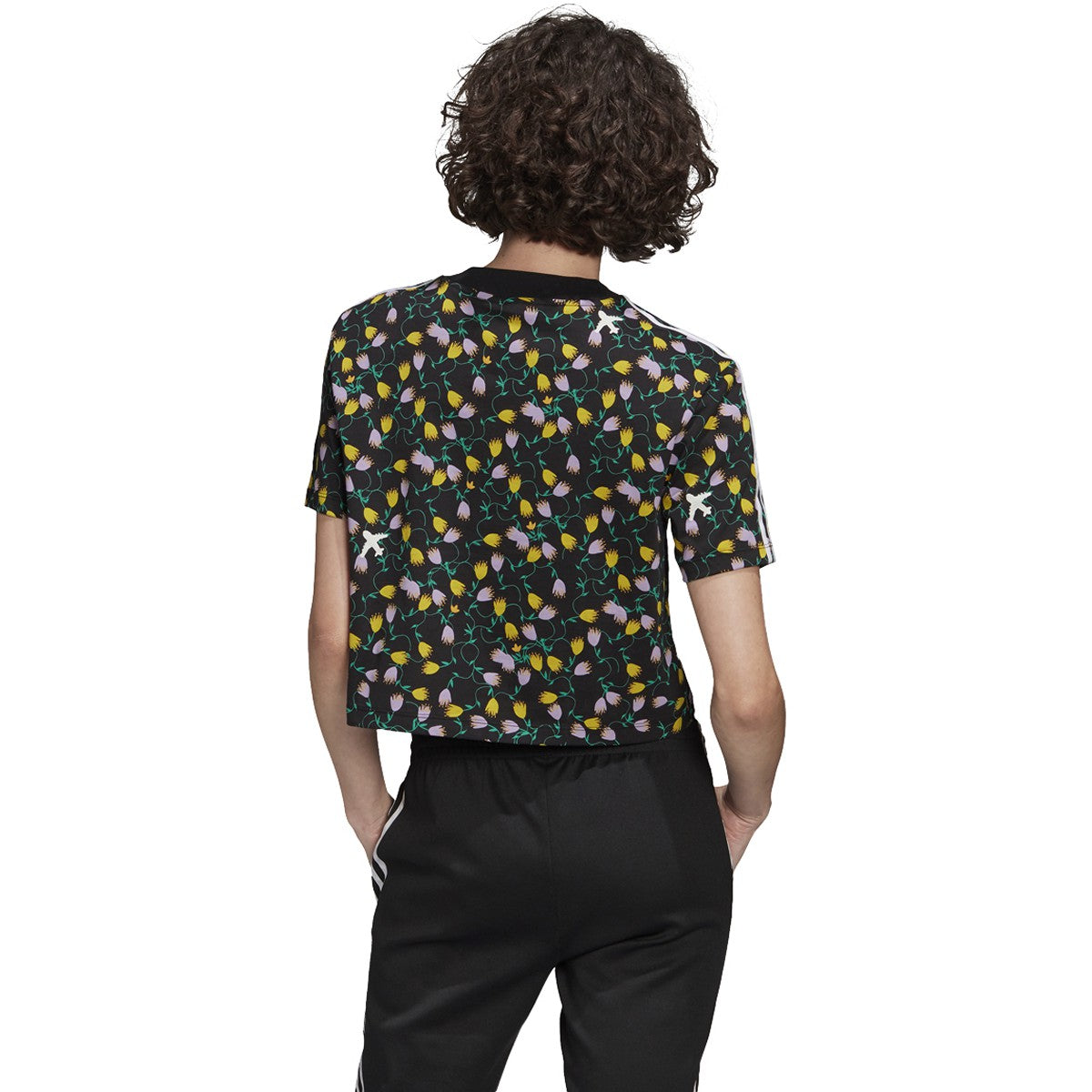 adidas Women's Allover Print Crop Top - Fl4108