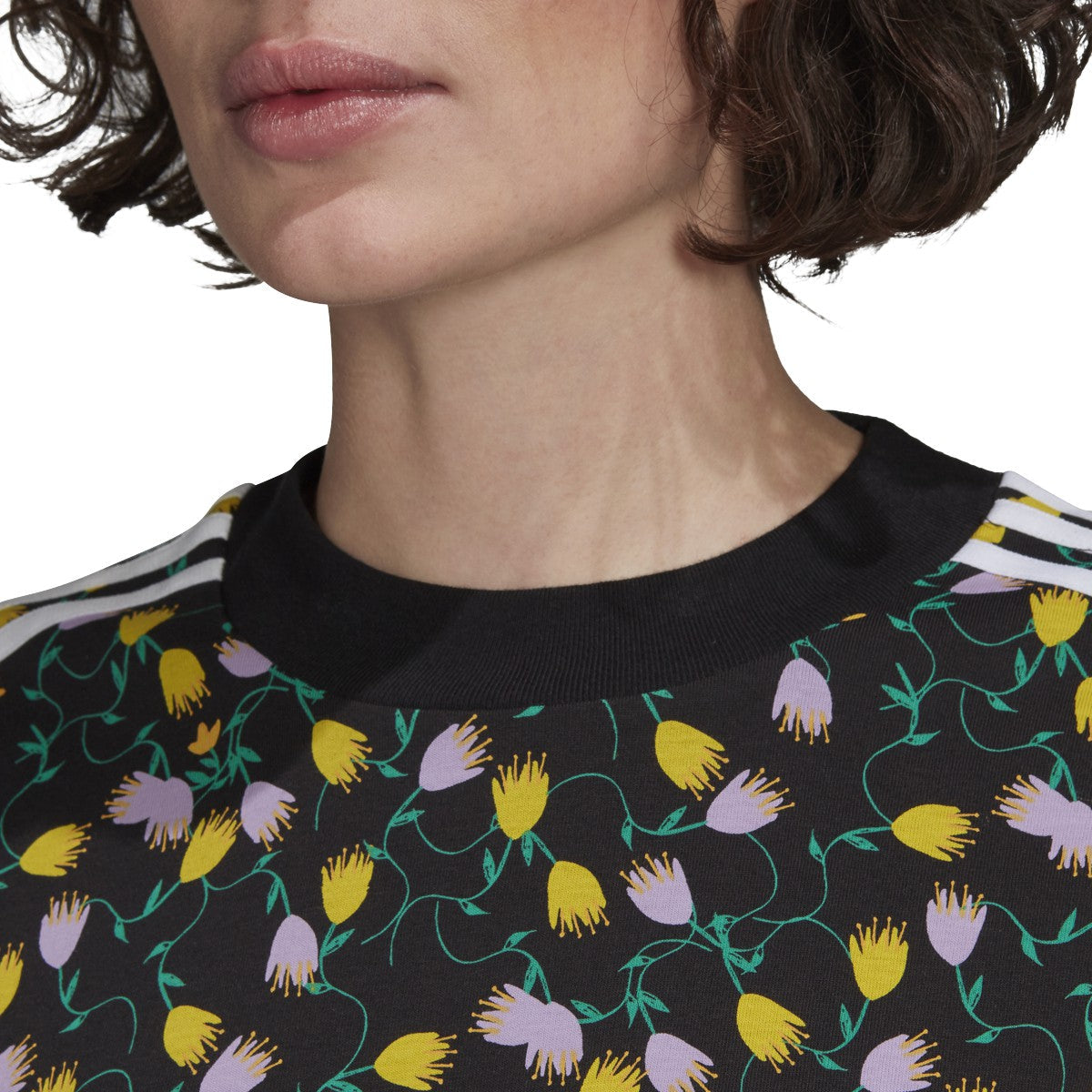 adidas Women's Allover Print Crop Top - Fl4108