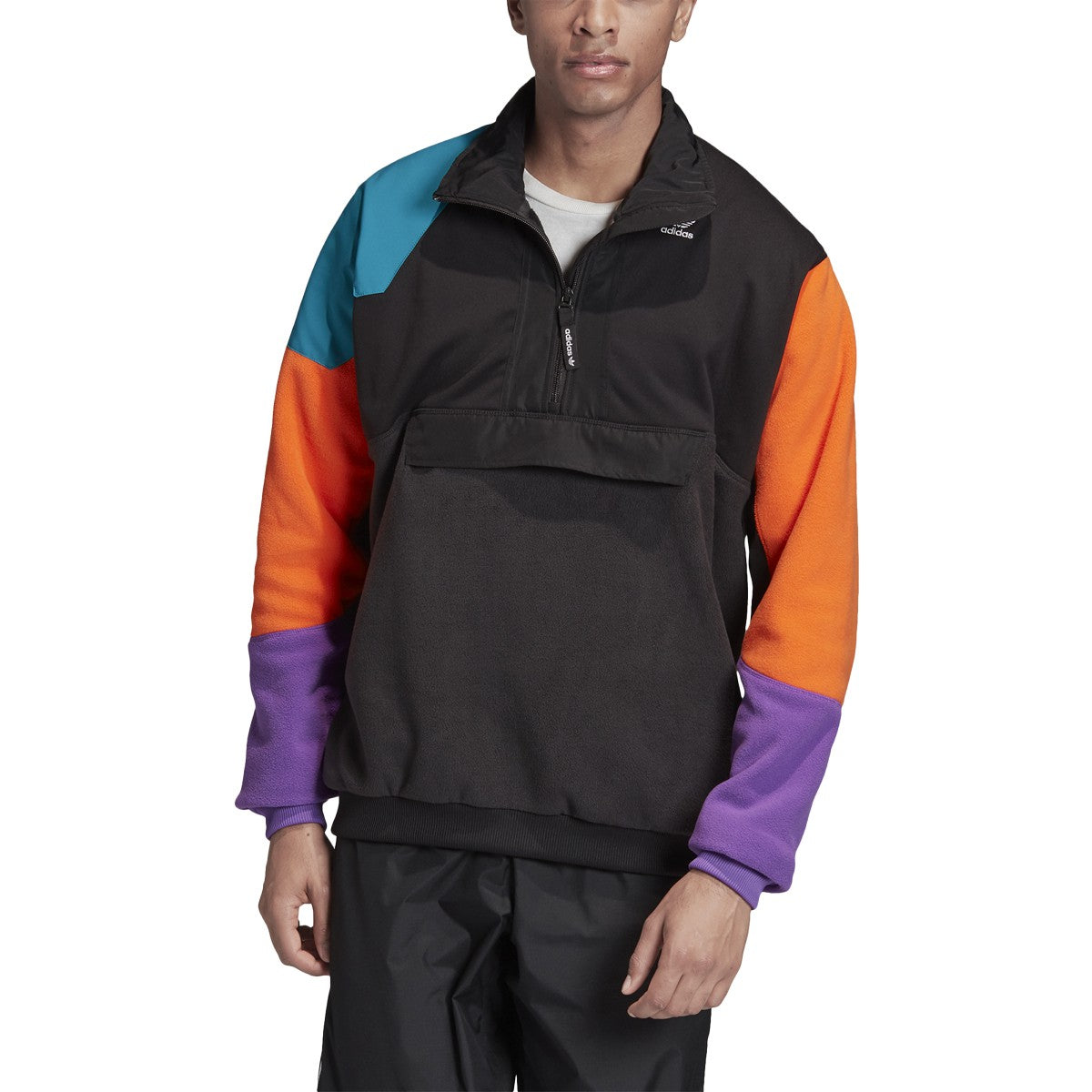 adidas Men's Originals Pt3 Half Zip Fleece Jacket Jackets