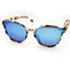 Matte Transparent Gray Tortoise Blue Revo Polarized