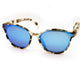 Matte Transparent Gray Tortoise Blue Revo Polarized