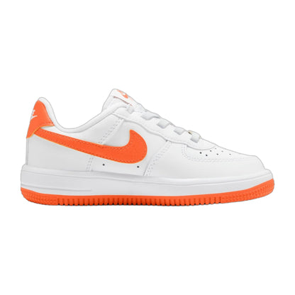 Nike Preschool Air Force 1 Low Easyon 'White Safety Orange Ps' Sneakers