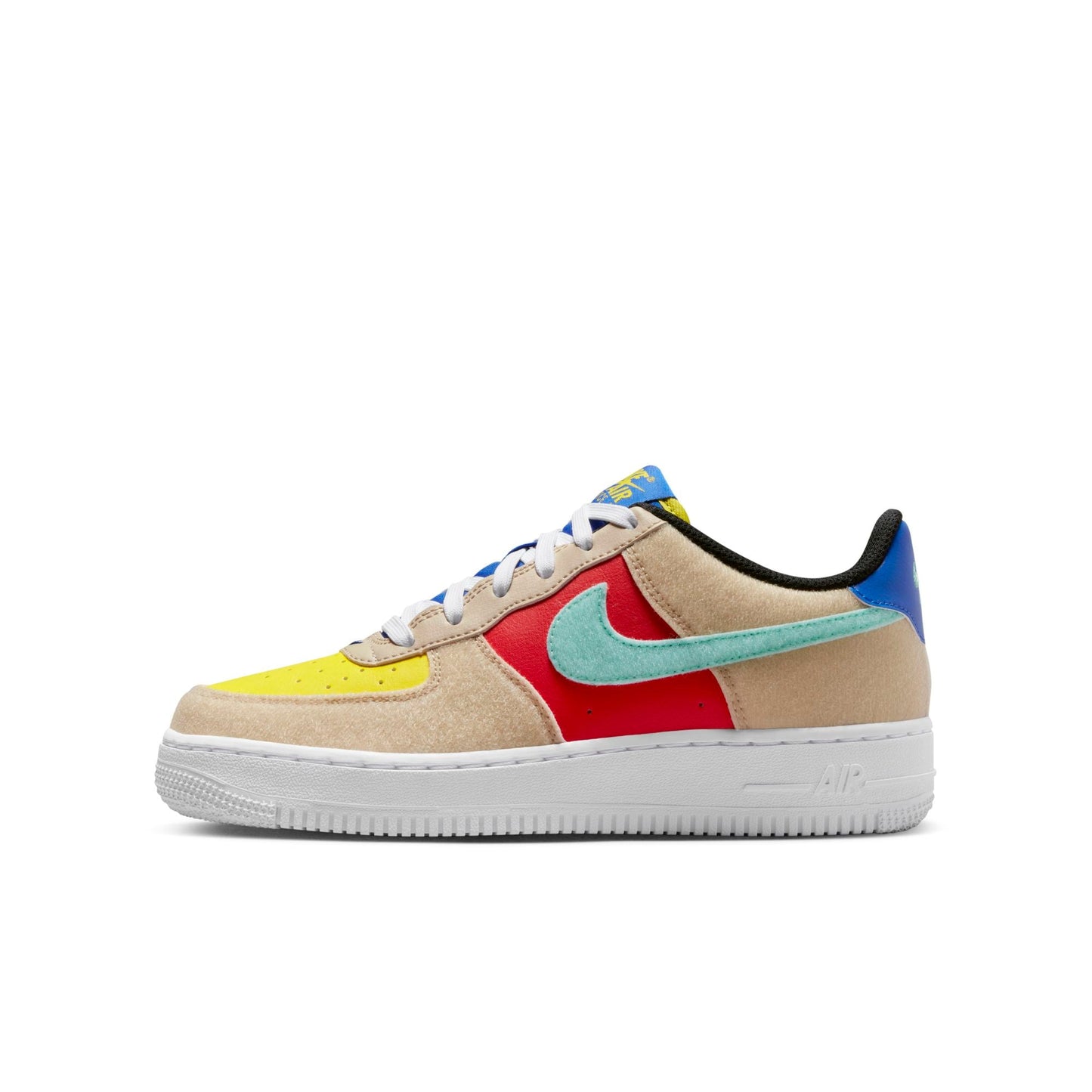 Nike Grade School Air Force 1 Low 'Multi-Color Velcro Gs' Sneakers