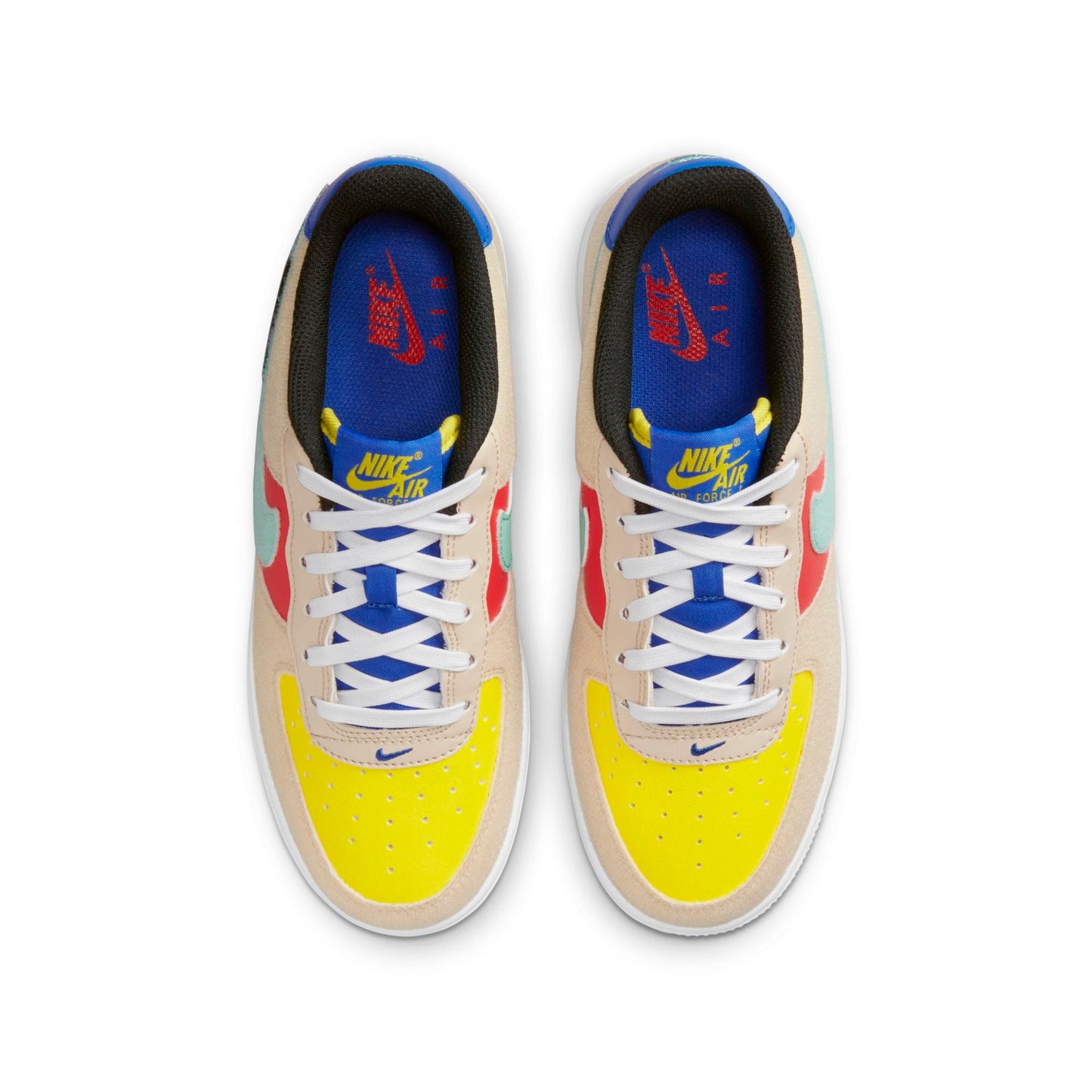 Nike Grade School Air Force 1 Low 'Multi-Color Velcro Gs' Sneakers