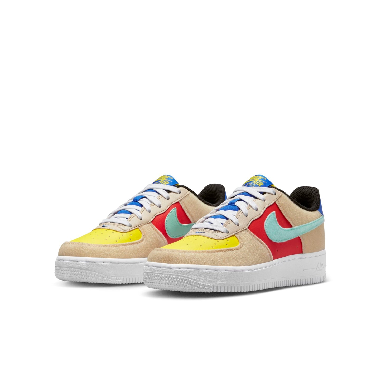 Nike Grade School Air Force 1 Low 'Multi-Color Velcro Gs' Sneakers