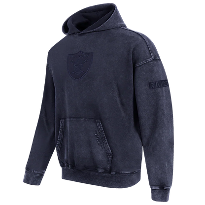 Pro Standard Raiders Washed Enzyme Drop Shoulder Hoodie - Navy