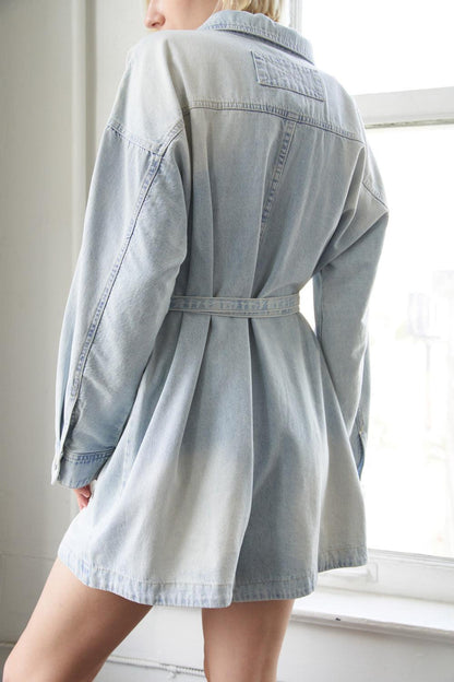 Turning Point Denim Romper