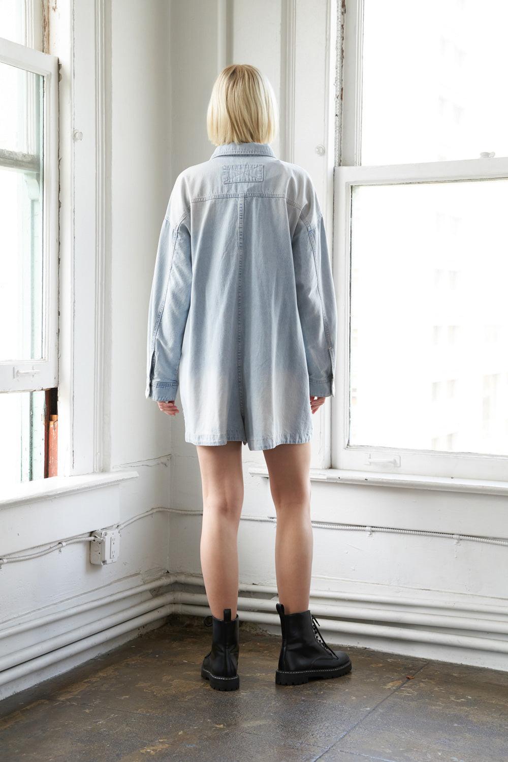 Turning Point Denim Romper