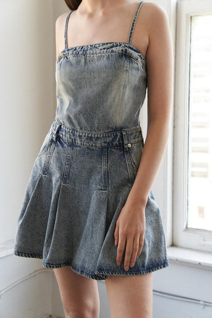 My Best Chapter Denim Romper