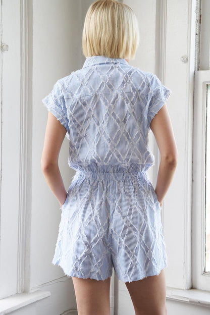 Lost in Thought Woven Romper