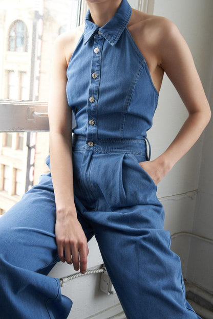 Serene Seasons Denim Jumpsuit
