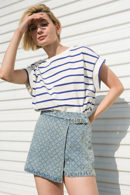 No One Prettier Denim Skort