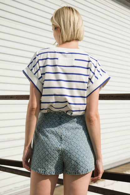 No One Prettier Denim Skort