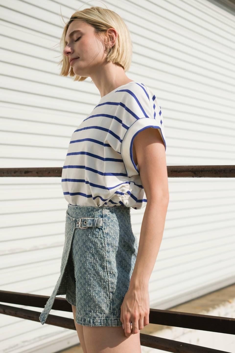 No One Prettier Denim Skort