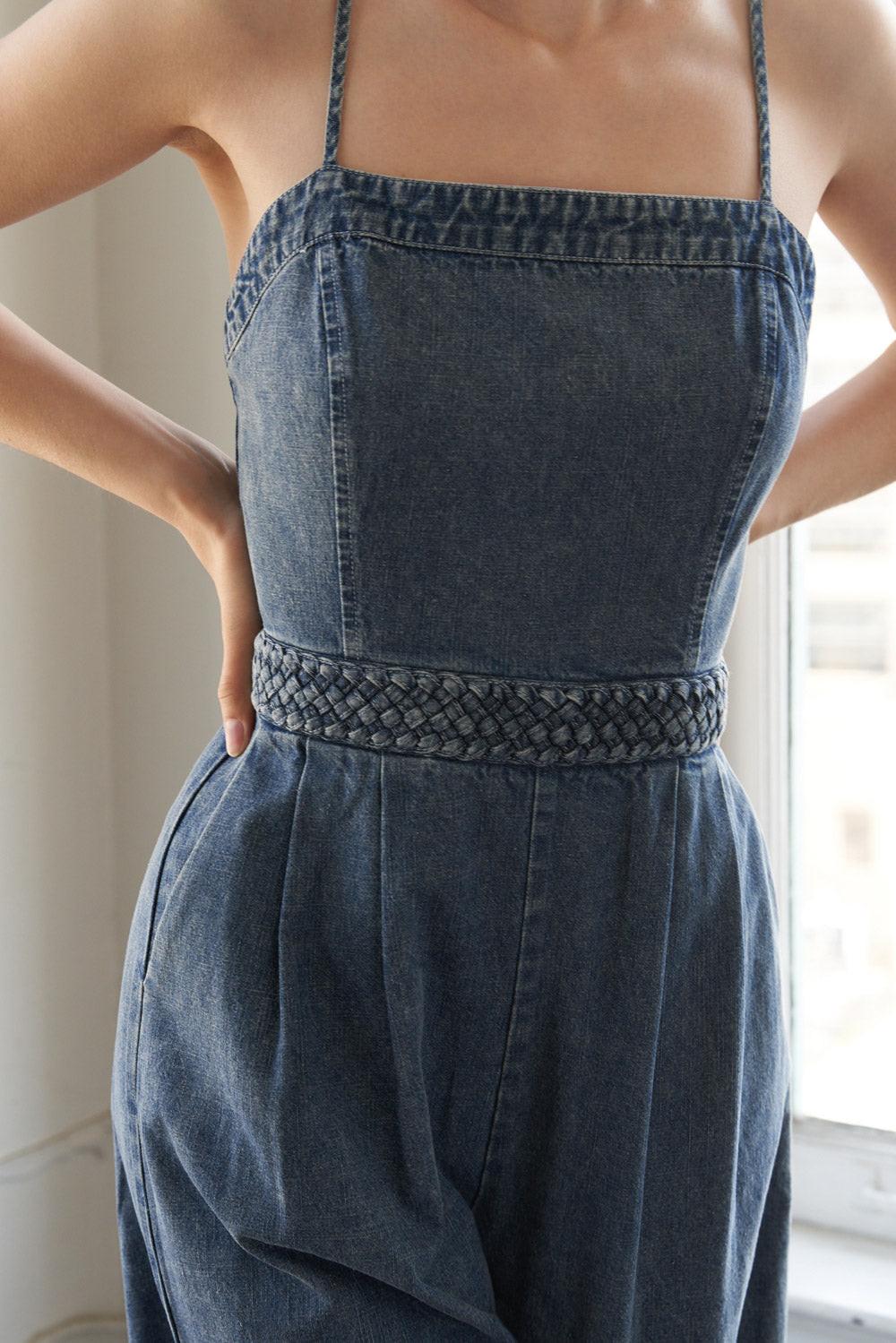 Stolen Glances Denim Jumpsuit