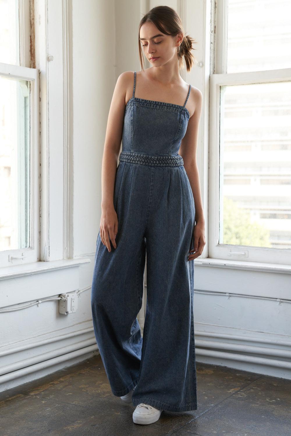 Stolen Glances Denim Jumpsuit