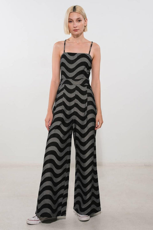 Let My Guard Down Denim Jumpsuit