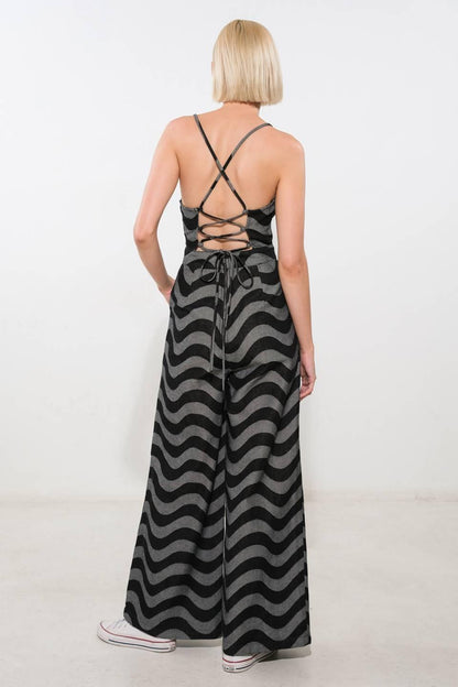Let My Guard Down Denim Jumpsuit