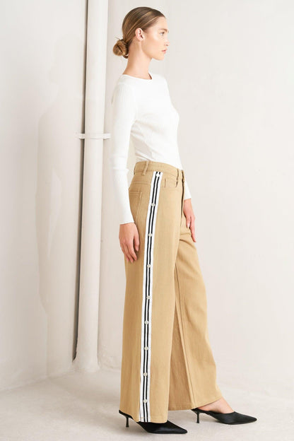 Elegant Elevation Woven Twill Pants