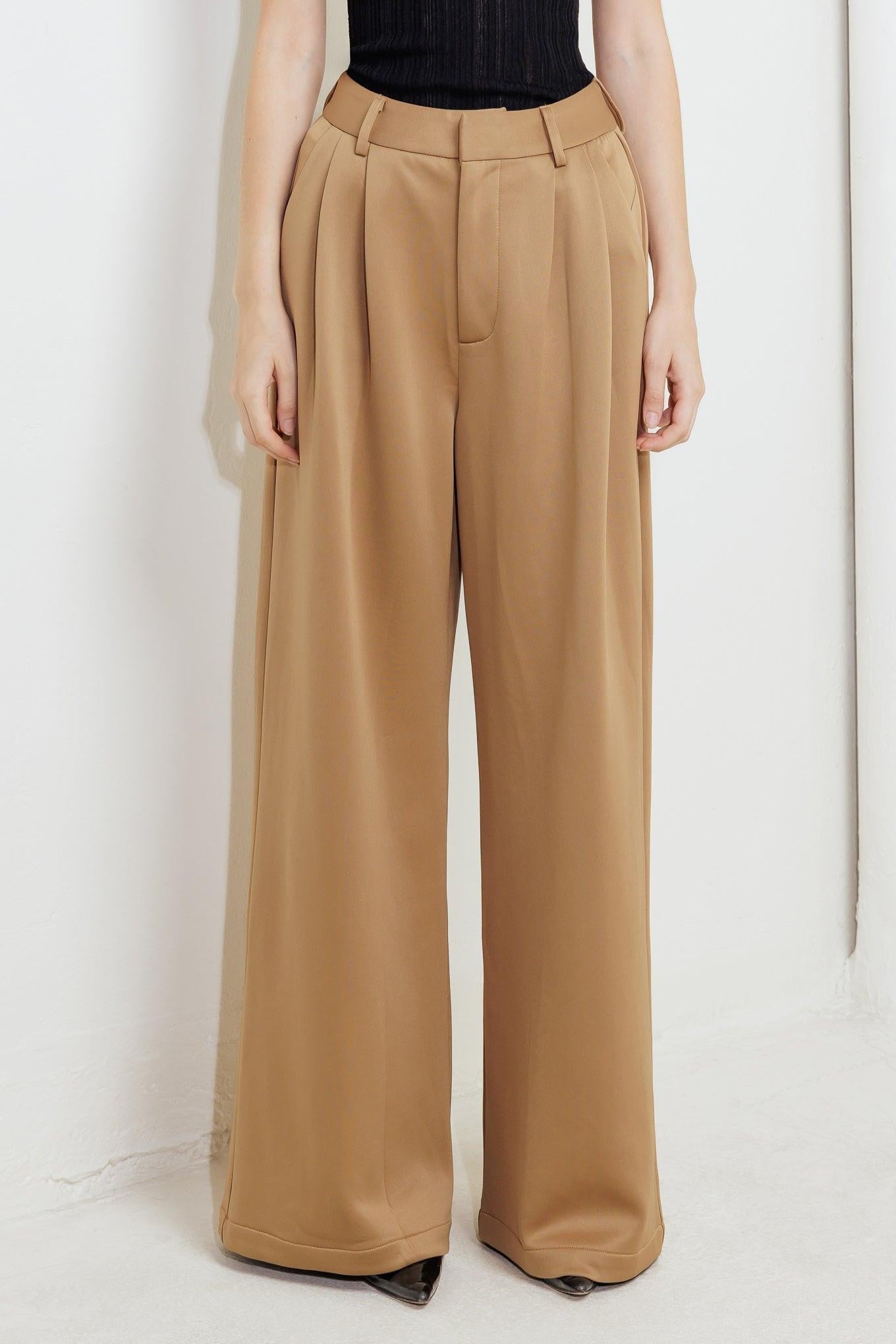 Romantic Petal Woven Pants