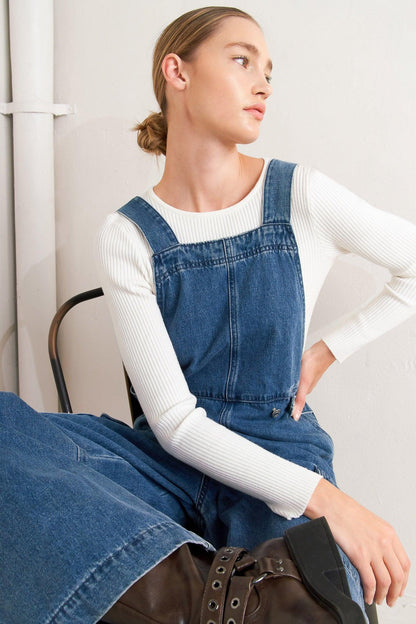 Let Me Talk Denim Cargo Pants