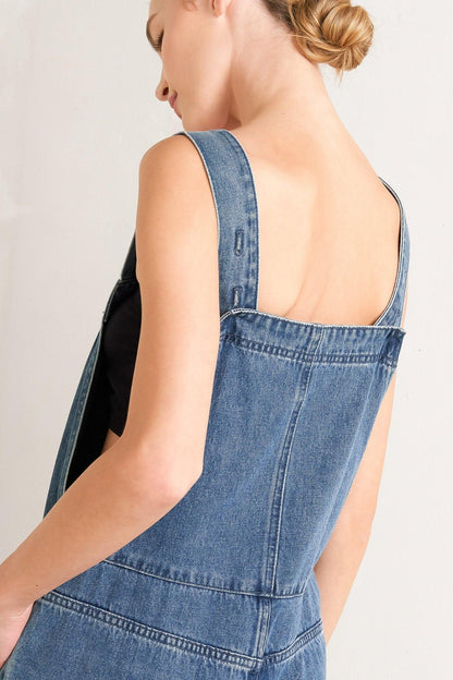 Let Me Talk Denim Cargo Pants