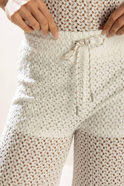 Presence of Love Semi Sheer Knit Pants