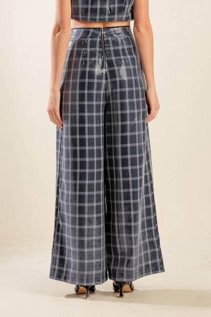 Traveling Far Navy Sequin Pants