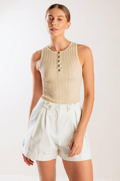 Love Letters White Woven Short