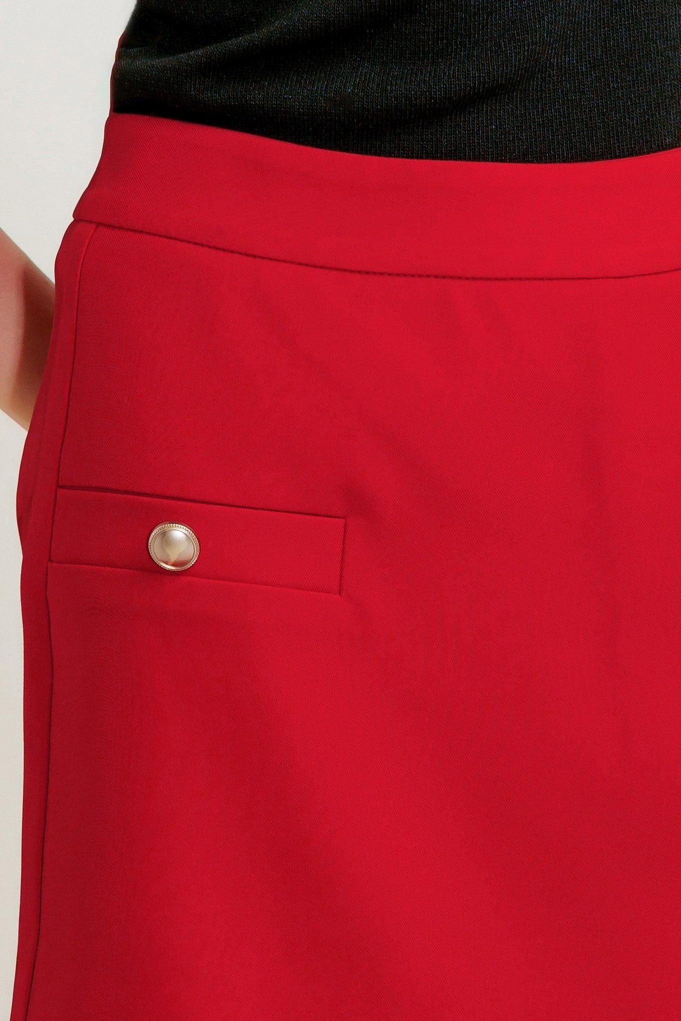 Melted Marshmallow Red Woven Skort