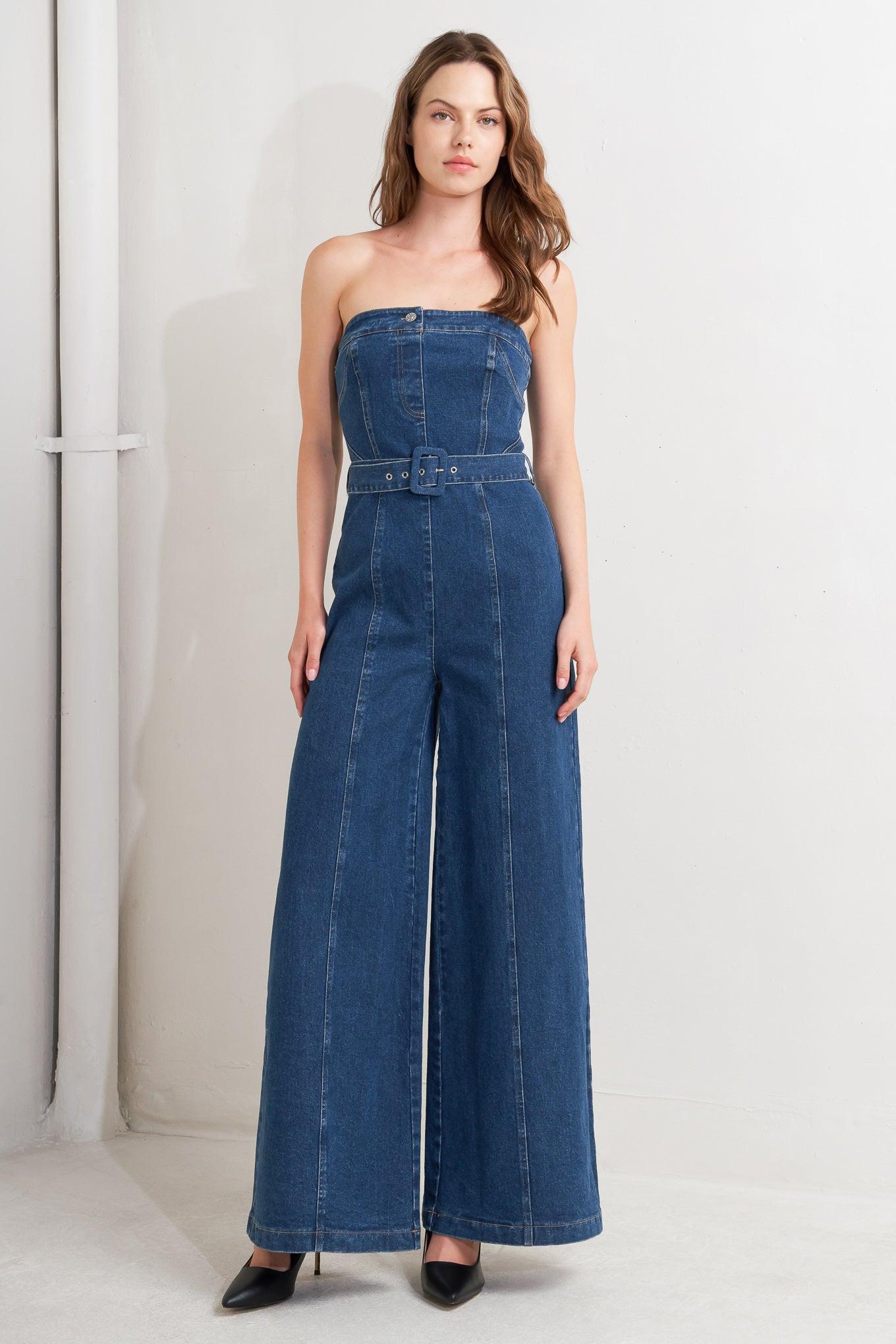 Retro Dive Denim Jumpsuit