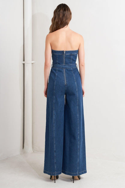 Retro Dive Denim Jumpsuit