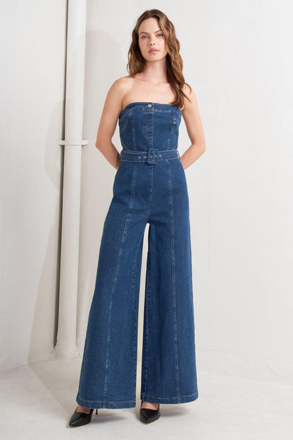 Retro Dive Denim Jumpsuit