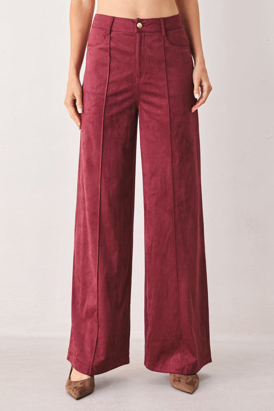 Midnight Mesa Style Faux Suede Pants