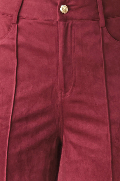 Midnight Mesa Style Faux Suede Pants