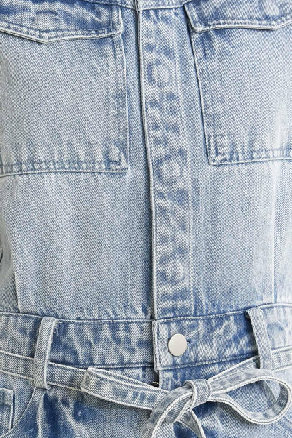 On My Way Denim Jumpsuit