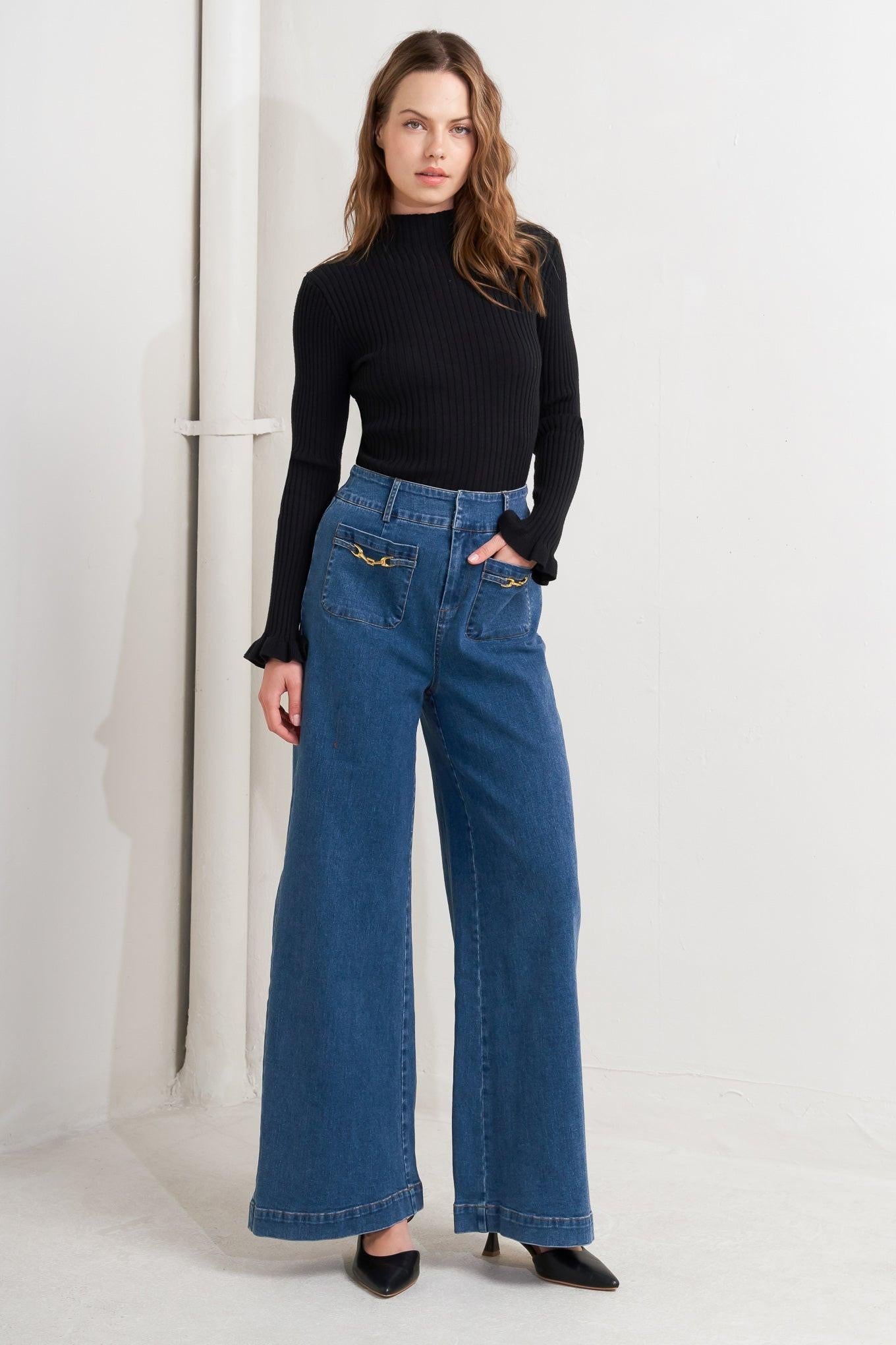Timeless Blue Denim Pants