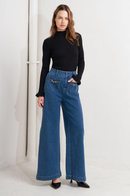 Timeless Blue Denim Pants