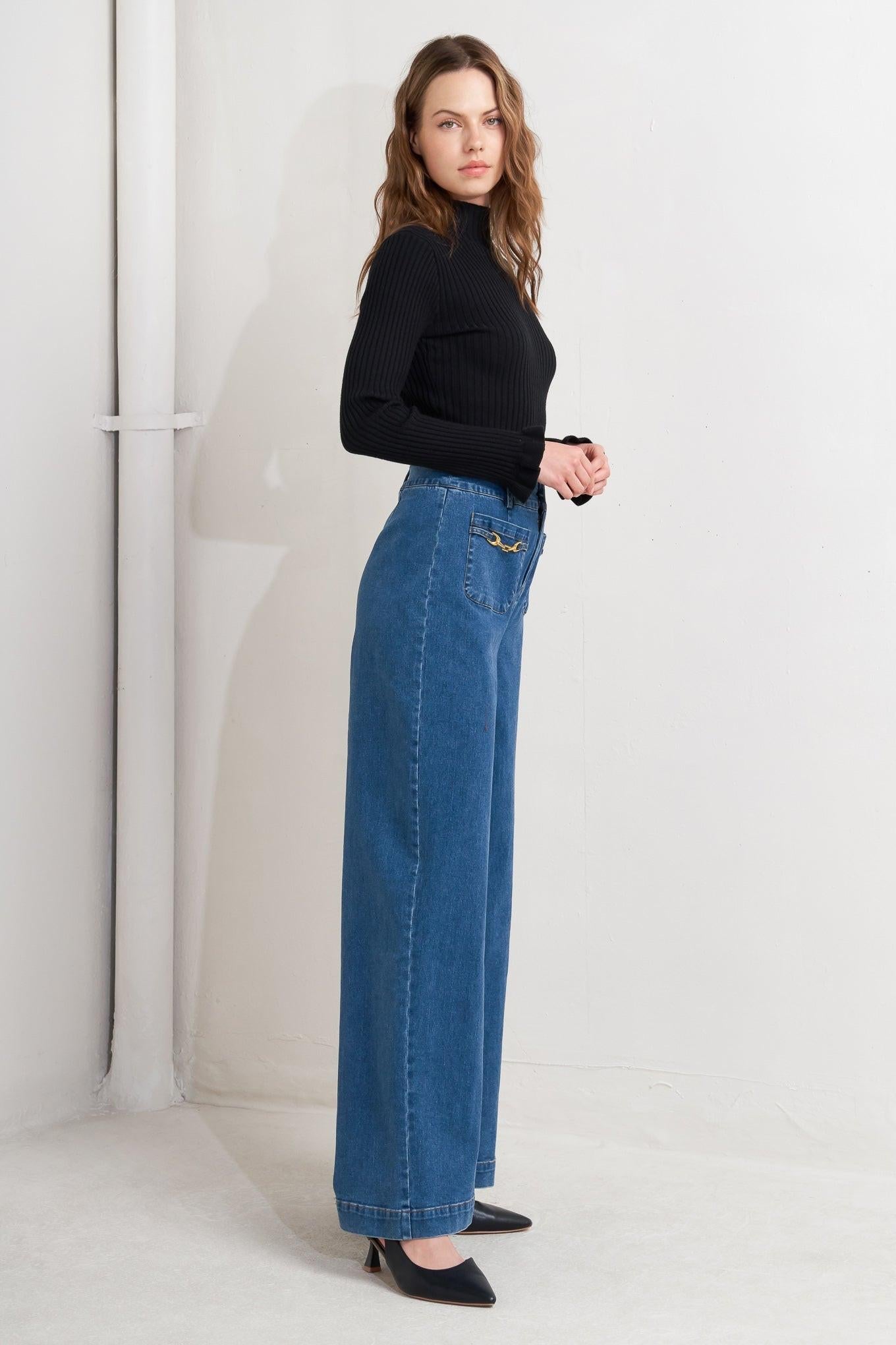 Timeless Blue Denim Pants