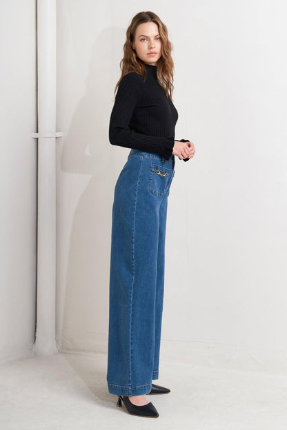 Timeless Blue Denim Pants